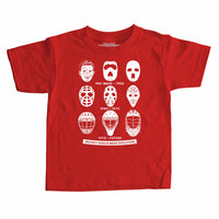 Hockey Goalie Mask Evolution Kids T-shirt
