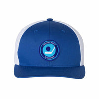Retro Hockey Night in Canada Royal Blue and White Trucker Hat