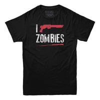 T-shirt Je tire sur les zombies