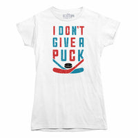 I Don't Give a Puck Hockey T-Shirt