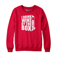 I Drink Wine By The Box Hoodie Sweatshirt