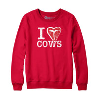 I Love Cows T-Bone Hoodie Sweatshirt