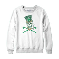 Irish Skull and Shillelagh Hoodie Sweatshirt