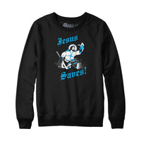 Jesus Saves Goalie Sweatshirt