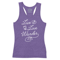 Live Love Wander Womens Tanktop