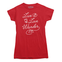 Live Love Wander Womens T-shirt
