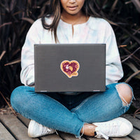 Love Hippie Hair Vinyl Sticker