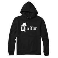Lucifur Evil Cat Hoodie Sweatshirt