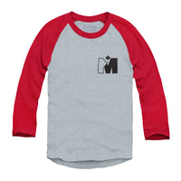 Manitoba M Logo Raglan Baseball Shirt