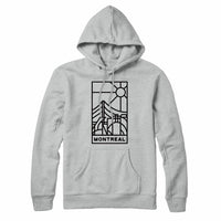 Montreal Stained Glass Dark Print Sweatshirt Hoodie