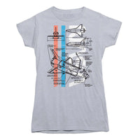 NASA Space Shuttle Schematics T-shirt