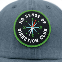 No Sense of Direction Club Pigment Dyed Dad Cap