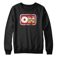 Ontario ON Distressed Abbreviation Sweatshirt Hoodie