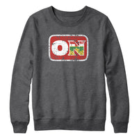Ontario ON Distressed Abbreviation Sweatshirt Hoodie