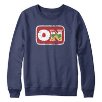 Ontario ON Distressed Abbreviation Sweatshirt Hoodie