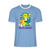 Out and About LGBTQ Pride Ringer T-shirt