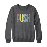 PUSH Colourful Logo Sweatshirt and Hoodie