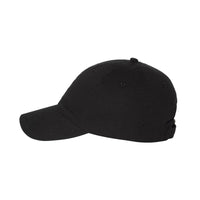 PUSH White Embroidered Logo Dad Cap Black