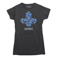 Quebec Patchwork Fleur de Lis T-Shirt