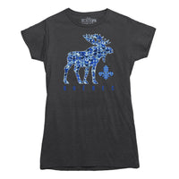 Quebec Patchwork Moose T-Shirt