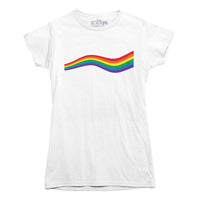 Rainbow Wave Pride Flag T-shirt
