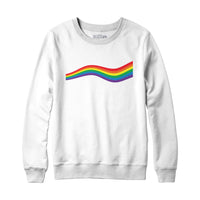 Rainbow Wave Pride Flag Sweatshirt Hoodie