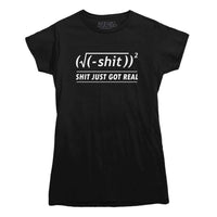 Shit Just Got Real Math Equation T-shirt