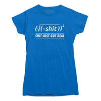 Shit Just Got Real Math Equation T-shirt