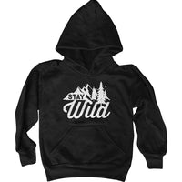 Stay Wild White Logo Kids Sweatshirt Hoodie