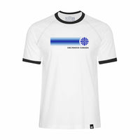 CBC 86 Retro Stripe Ringer Tee White with Black