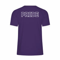 CBC Pride Gem Retro Stripe Ringer Tee Purple with White