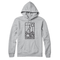 Toronto Stained Glass Dark Print Sweatshirt Hoodie