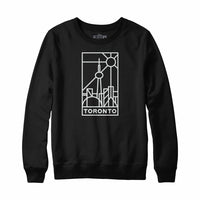 Toronto Stained Glass Light Print Sweatshirt Hoody