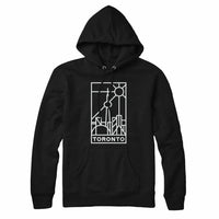 Toronto Stained Glass Light Print Sweatshirt Hoody