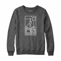 Toronto Stained Glass Light Print Sweatshirt Hoody