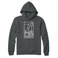 Toronto Stained Glass Light Print Sweatshirt Hoody