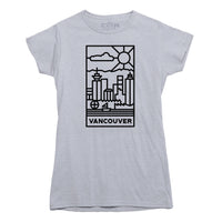 Vancouver Stained Glass Dark Logo T-shirt