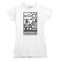 Vancouver Stained Glass Dark Logo T-shirt