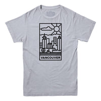Vancouver Stained Glass Dark Logo T-shirt