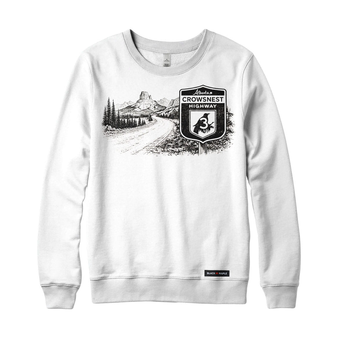 Alberta Crowsnest Highway Road Trip Sweatshirt or Hoodie