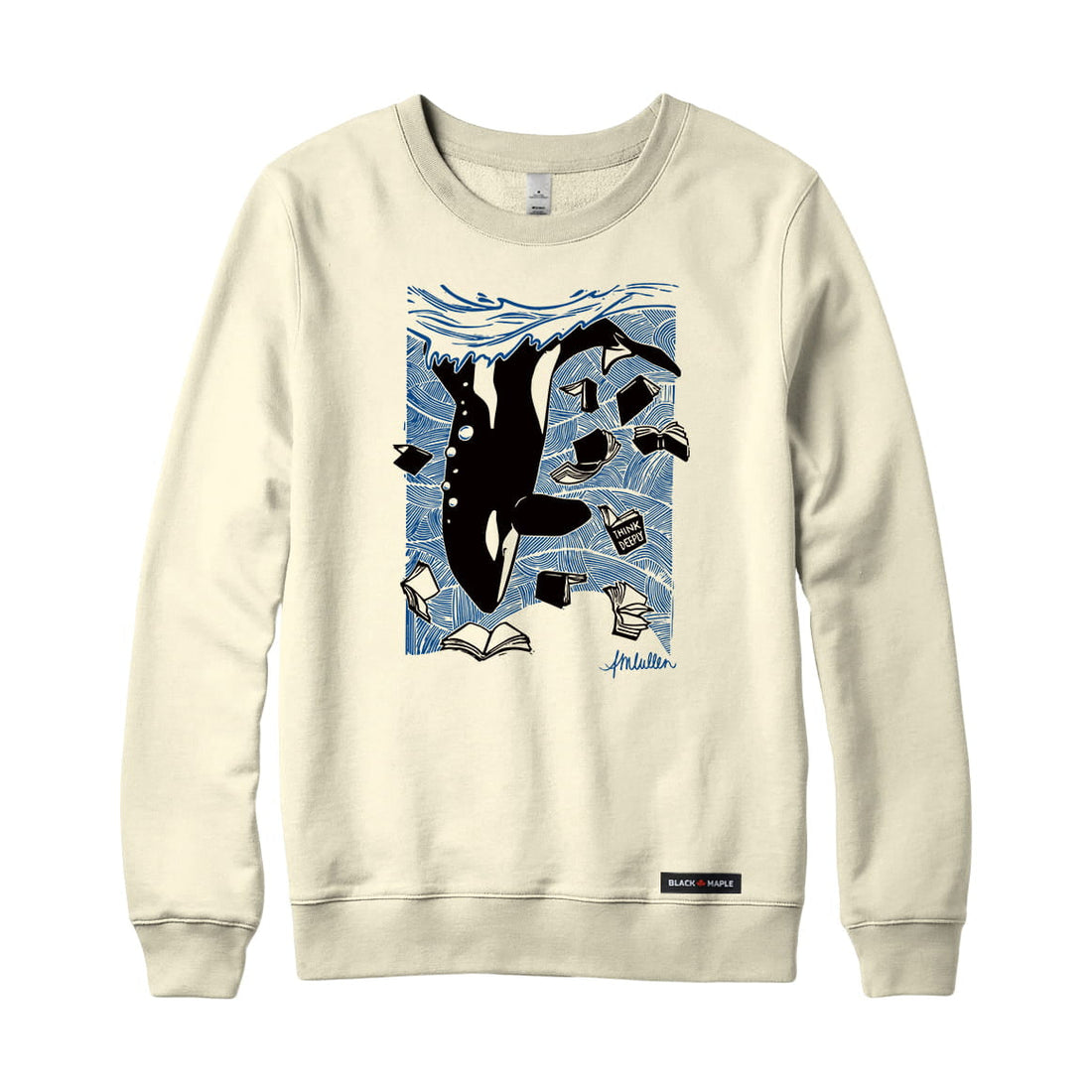 Anna M. Cullen x Black Maple Trading - Artist Collab: Orca Whale Tales Sweatshirt or Hoodie