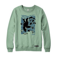 Anna M. Cullen x Black Maple Trading - Artist Collab: Orca Whale Tales Sweatshirt or Hoodie