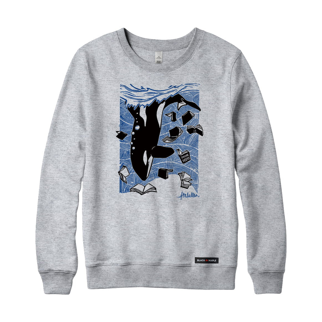 Anna M. Cullen x Black Maple Trading - Artist Collab: Orca Whale Tales Sweatshirt or Hoodie