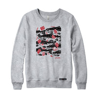 Anna M. Cullen x Black Maple Trading - Artist Collab: School of Salmon Sweatshirt or Hoodie
