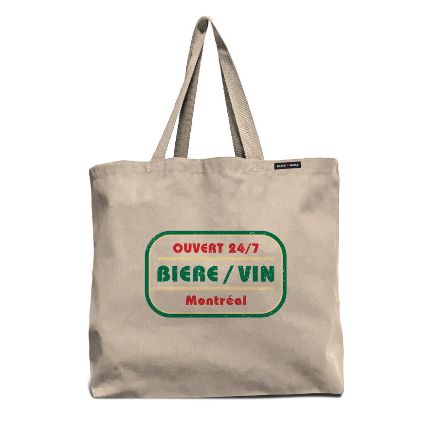 Biere Vin Montreal Tote Bag