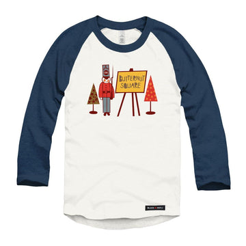 Butternut Square Raglan Baseball Shirt