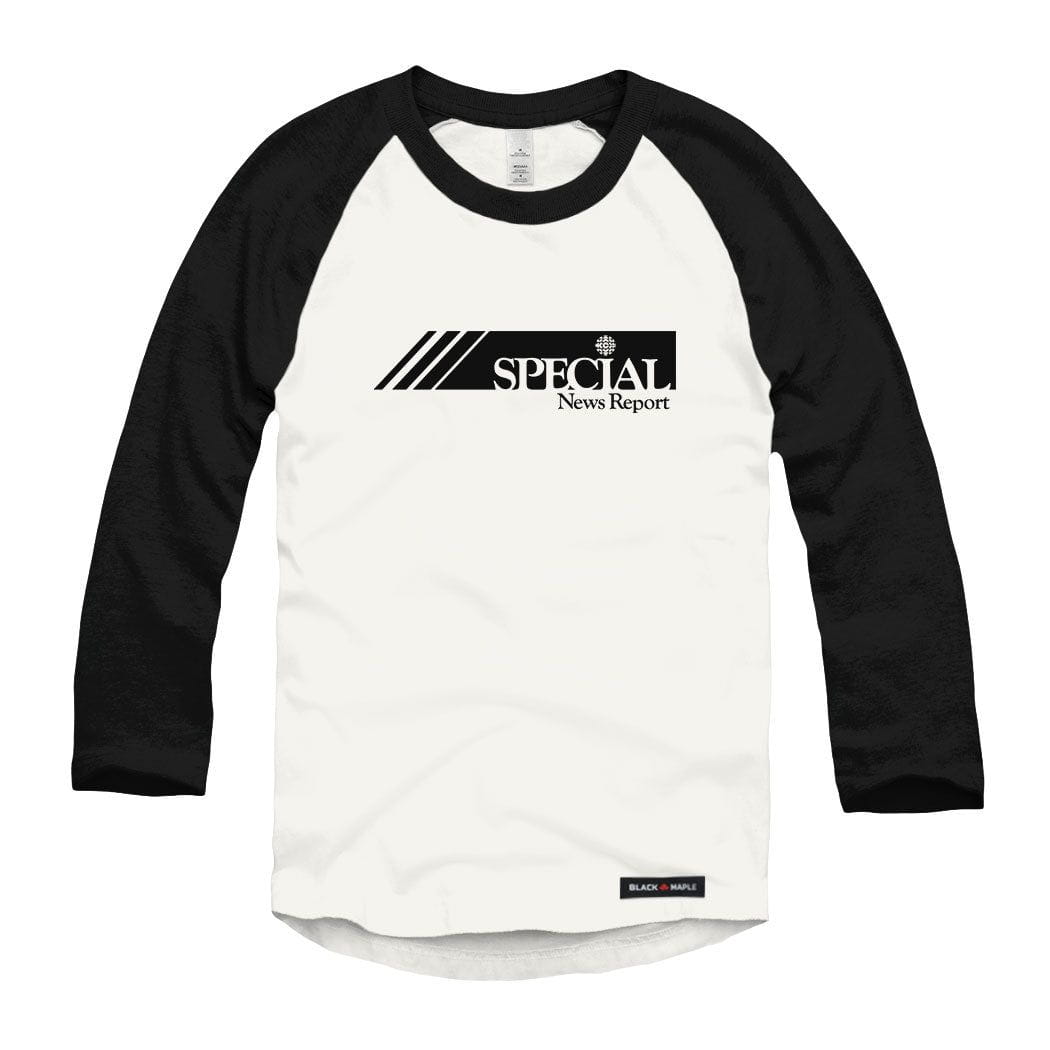 CBC Special News Report Raglan Baseball Shirt