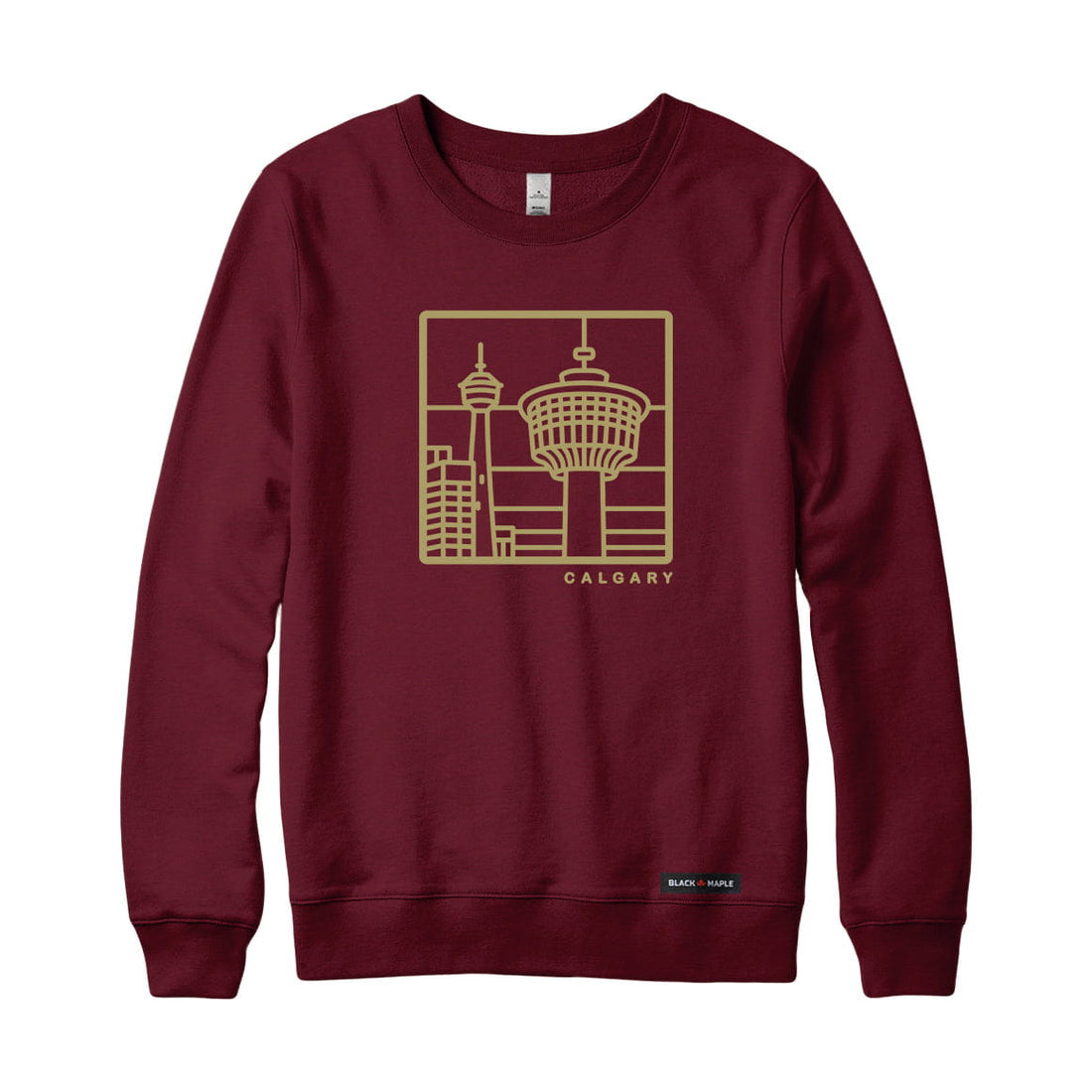 Calgary Stained Glass Landmark Sweatshirt or Hoodie