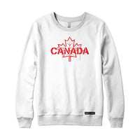 Canada Celebration Stencil Maple Leaf Sweatshirt or Hoodie