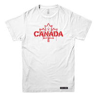Canada Celebration Stencil Maple Leaf T-shirt